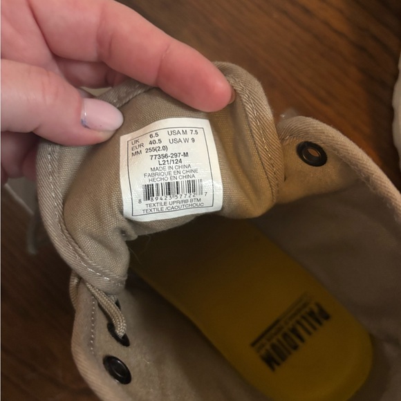 Palladium PAMPA HI Light Tan/khaki Canvas Boots - Picture 7 of 8